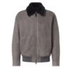 Soft Fur Collar Bomber Jacket for Men