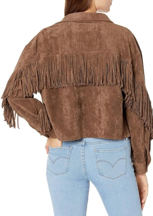 A must-have suede fringe jacket for any fashionista!