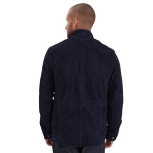 Classic Trucker Style Suede Jacket for Men