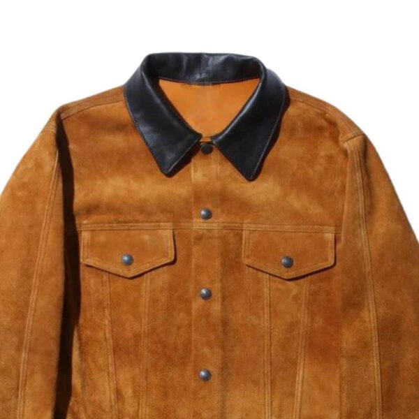 brown suede leather jacket mens