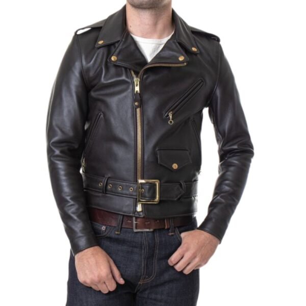 fashionable cowhide leather jackets for men