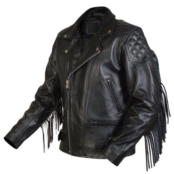 fringed biker jacket