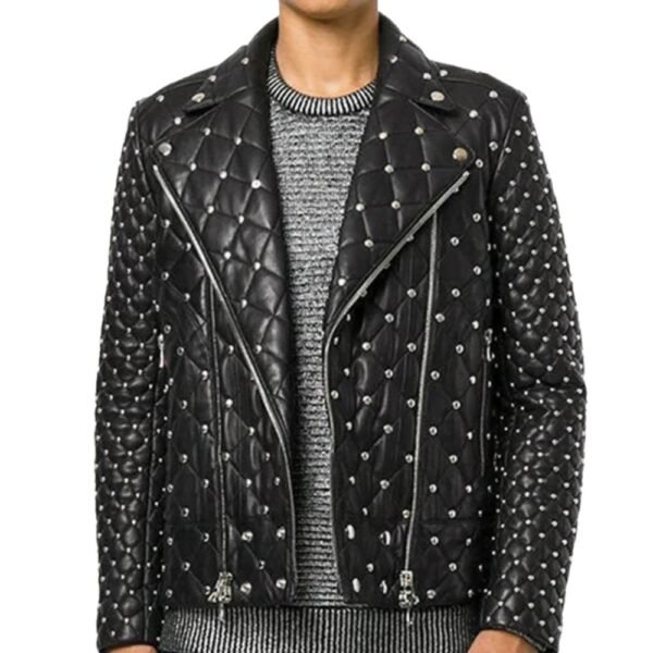 studded leather jacket