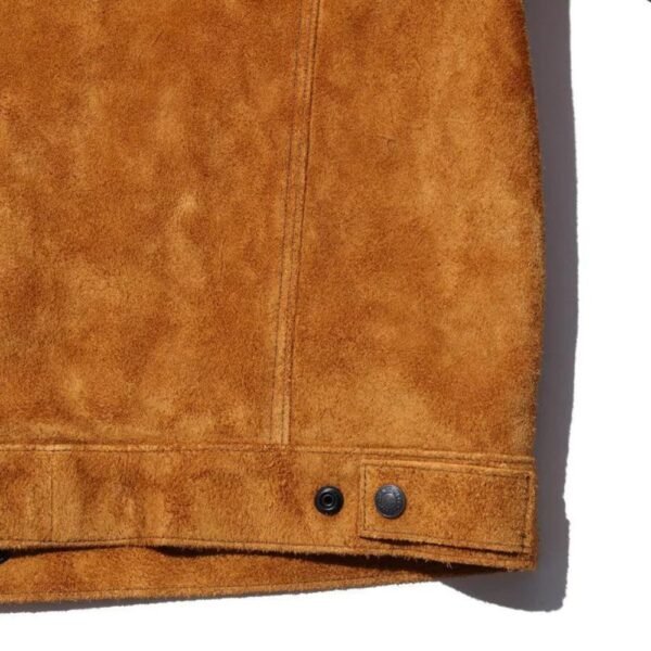 men's brown suede bomber jacket