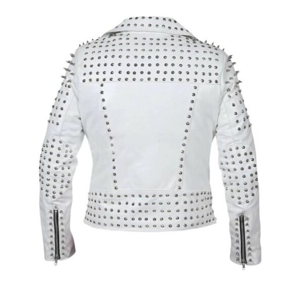 studded leather jacket women's