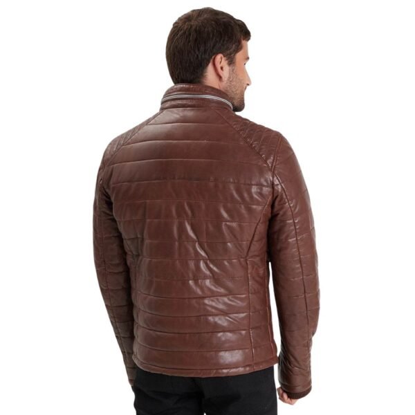 Genuine Sheepskin Leather Winter Jacket for Men