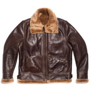 B3 Shearling fur Leather Jacket with Sherpa