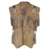 Western Wear fringe suede vest