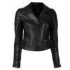 black leather jacket womens motorcycle