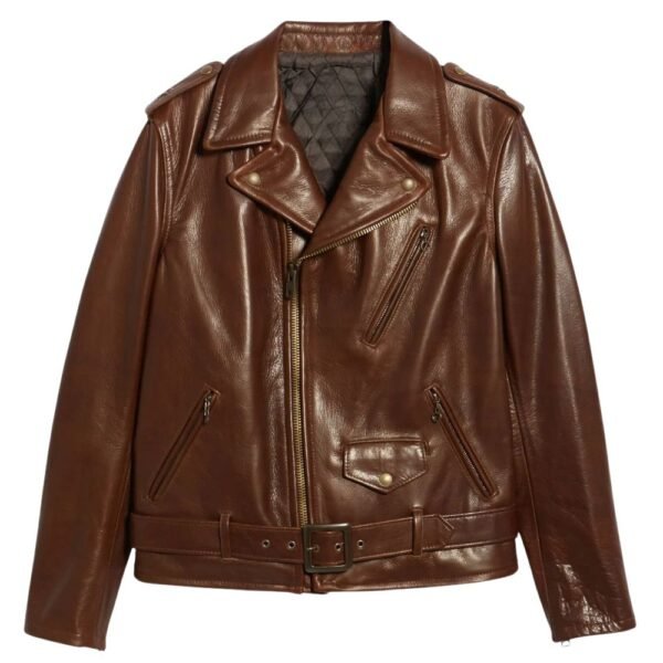 Full Grain Cowhide Leather jacket Motorcycle