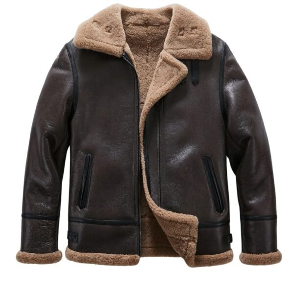 classic b 3 sheepskin leather bomber jacket