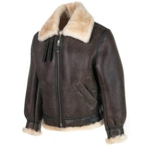 classic b3 mens shearling bomber jacket