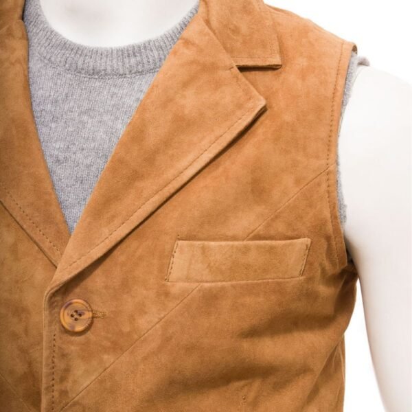 classic suede vest for men