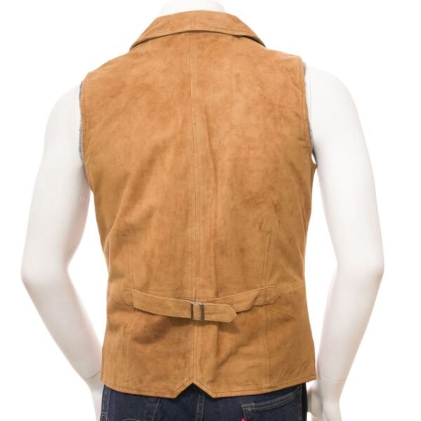 cowboy style suede vest for men