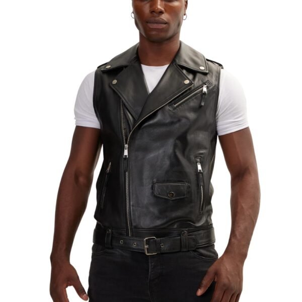 leather motorcycle vests for men