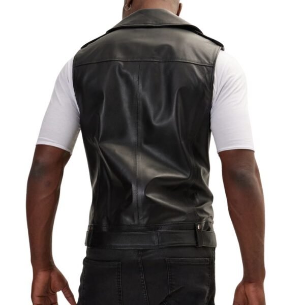 mens leather motorcycle vests