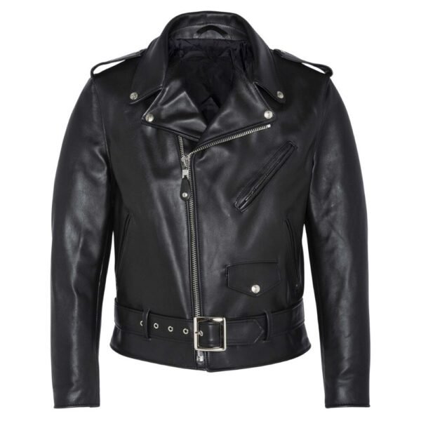 Cafe Racer Cowhide Leather Motorcycle Jacket