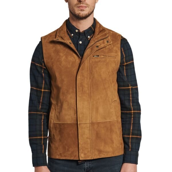 men's leather vests western