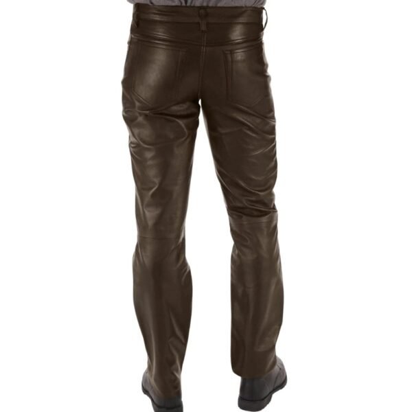 new style brown leather pants