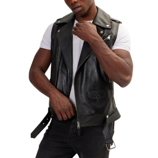 real leather motorcycle vests