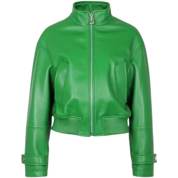 bomber jacket green for women