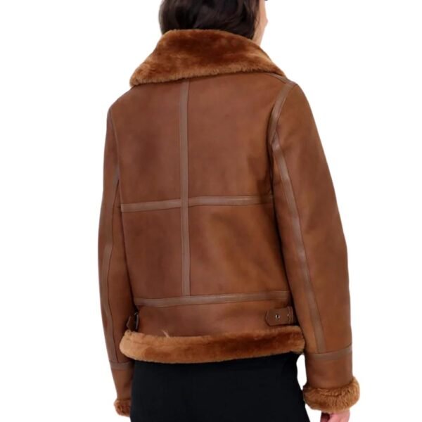 cozy Shearling Lined Leather Jacket