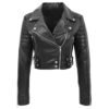 cropped leather jackets for women