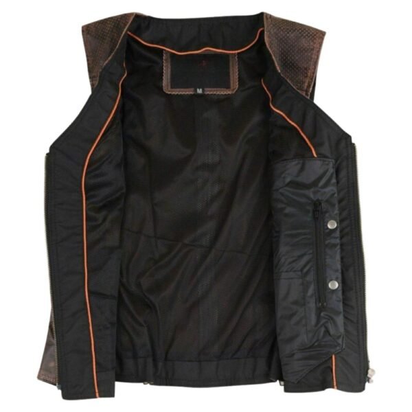 great brown vest leather