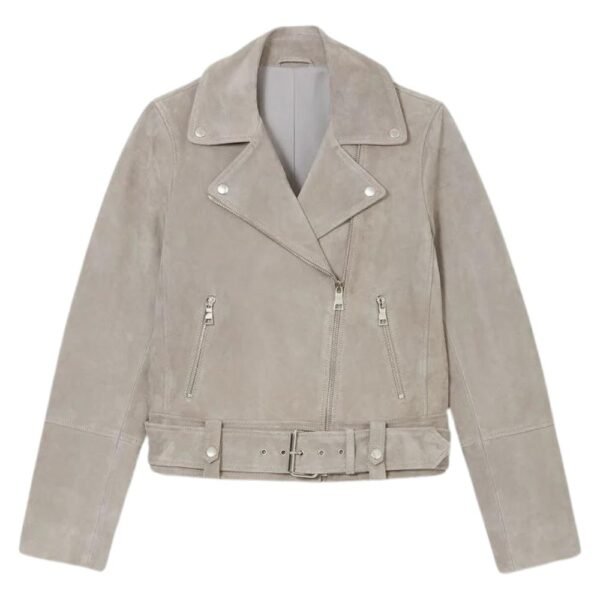 grey suede jacket womens