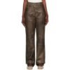 ladies lambskin leather pants