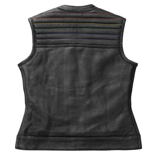 plus size womens leather motorcycle vest