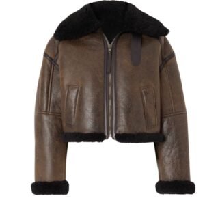 real leather shearling womens jacket