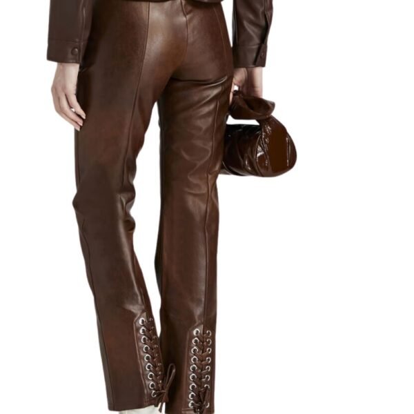 real sheep leather pants women