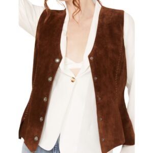 scully lambskin leather western vest