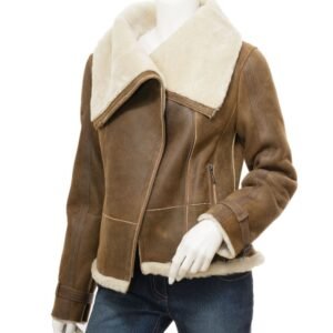 sherpa lined biker jacket