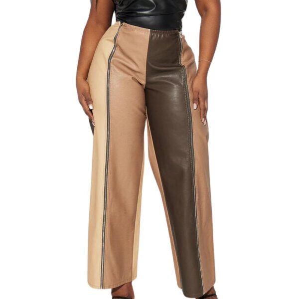 women's high waisted leather pants