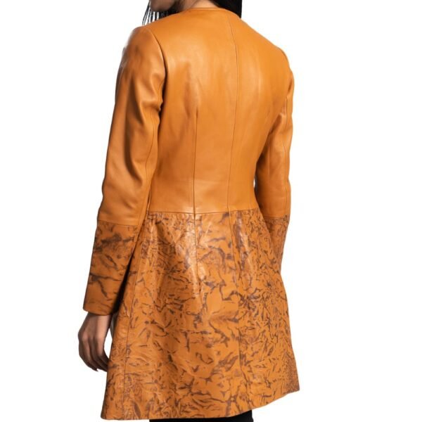 brown trench coat womens leather