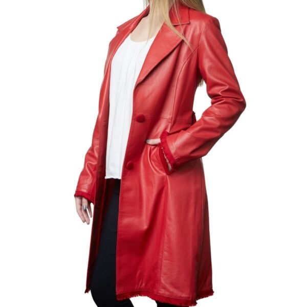 leather trench coat for women