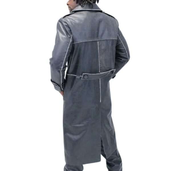 leather trench coat male