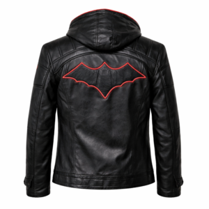 Genuine black leather jacket for celebrity stylish biker fashion look