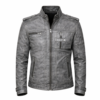 Men stylish celebrity leather jacket outfit modern street style fashion