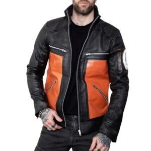 celebrity leather jacket men