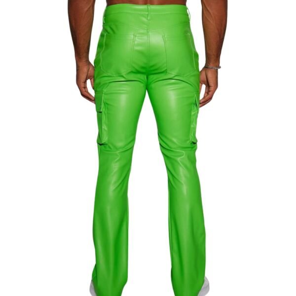 hunter green leather pants