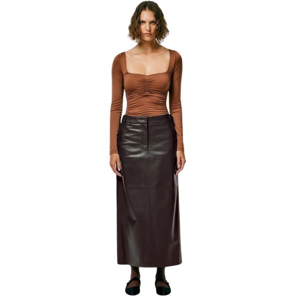 maxi brown trouser skirts