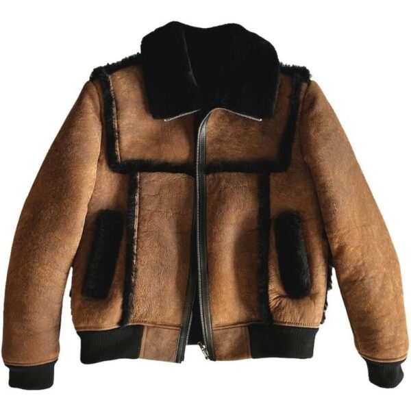 shearling bomber jacket mens