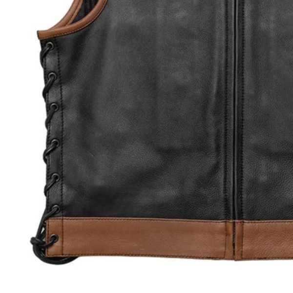 hunt club leather vest