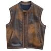 Men's Distressed Leather Vest