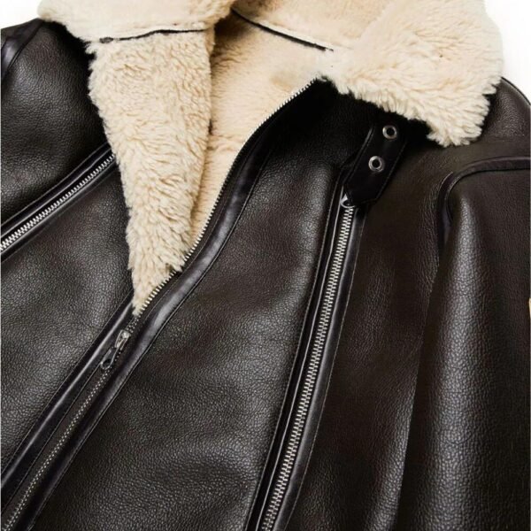 girls fur leather jacket