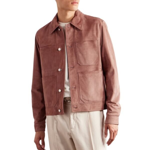 Discover the Perfect Pink Suede Leather Jacket