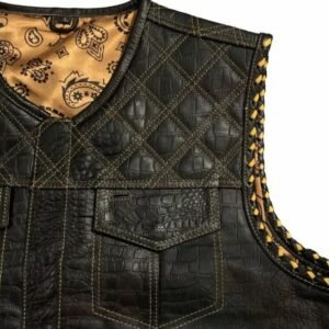 Premium Crocodile Leather Vest